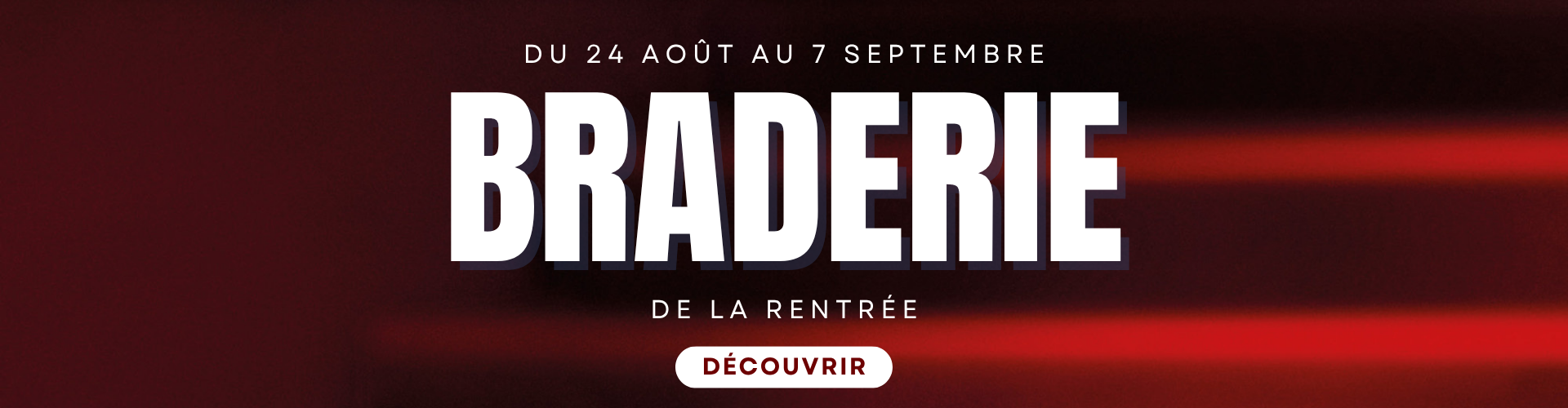 Braderie de la rentr&eacute;e